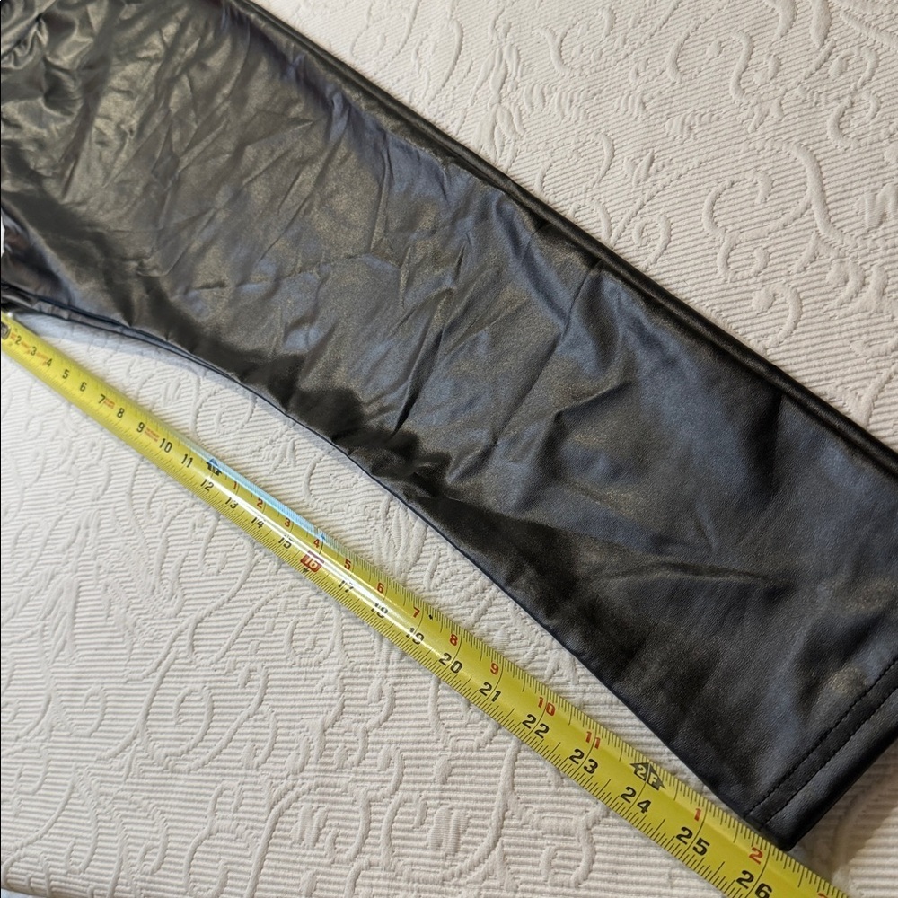 Cupshe Black Faux Leather Pants XL NWT - Picture 8 of 9